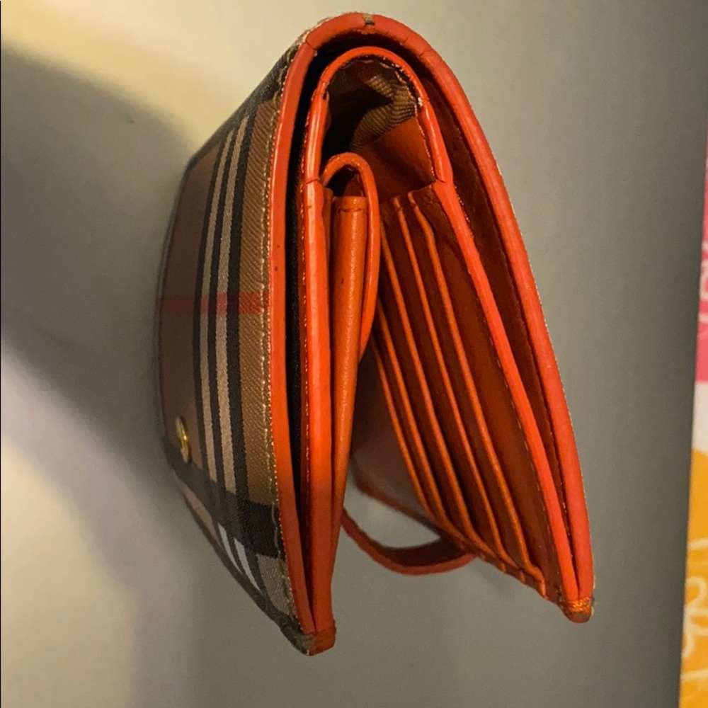 Burberry -Folding Wallet-Orange - Small - Picture 4 of 7